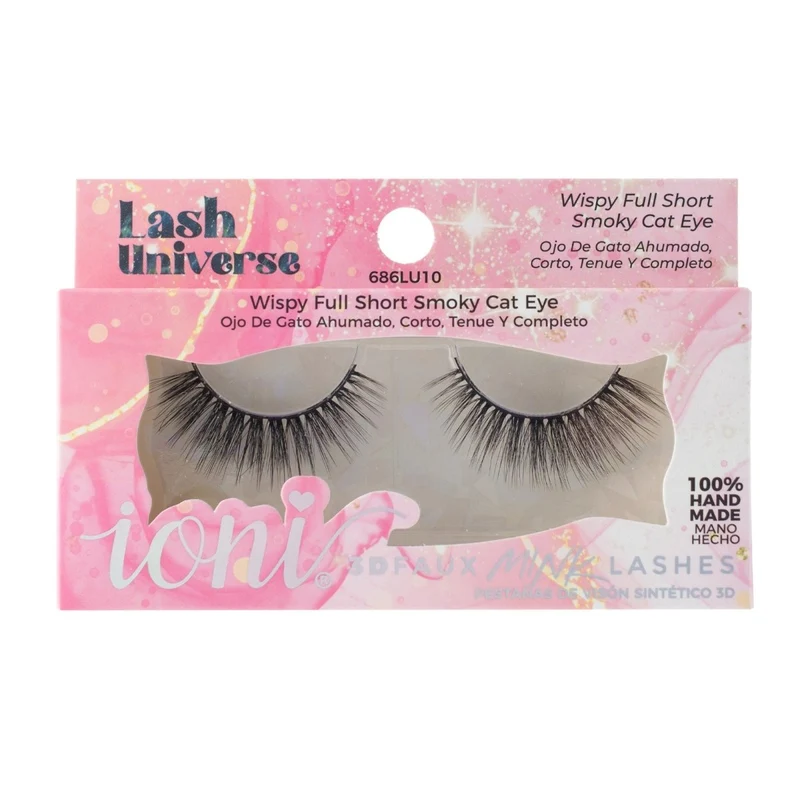 Wispy Full Short Smoky Cat Eye Eyelashes, Lash Universe Eyelashes, 1 Count