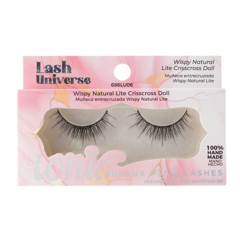Wispy Natural Lite Crisscross Doll Eyelashes, Lash Universe Eyelashes, 1 Count