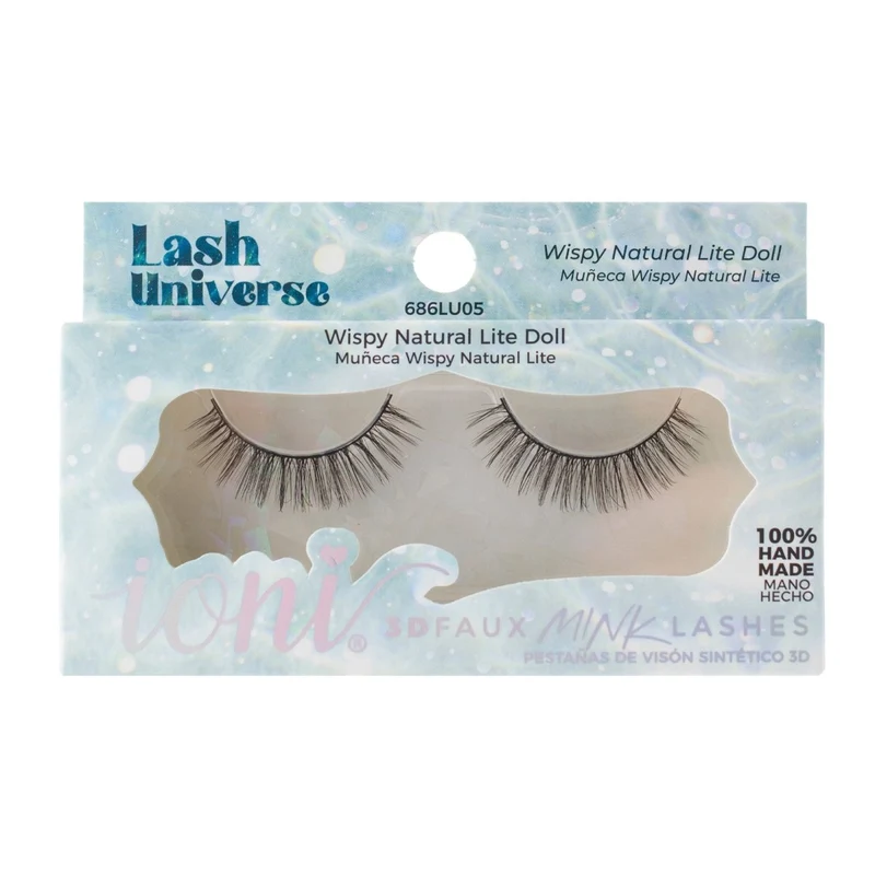 Wispy Natural Lite Doll Eyelashes, Lash Universe Eyelashes, 1 Count