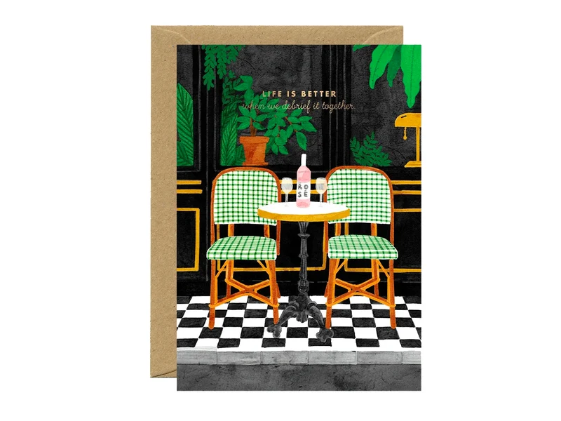 Carte Life Is Better avec dorure - ATWS