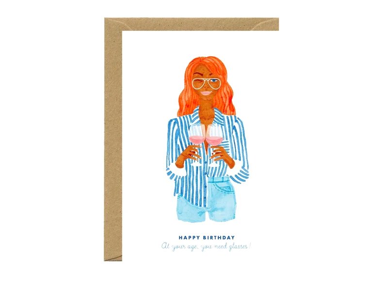 Carte Happy Birthday You Need Glasses - ATWS