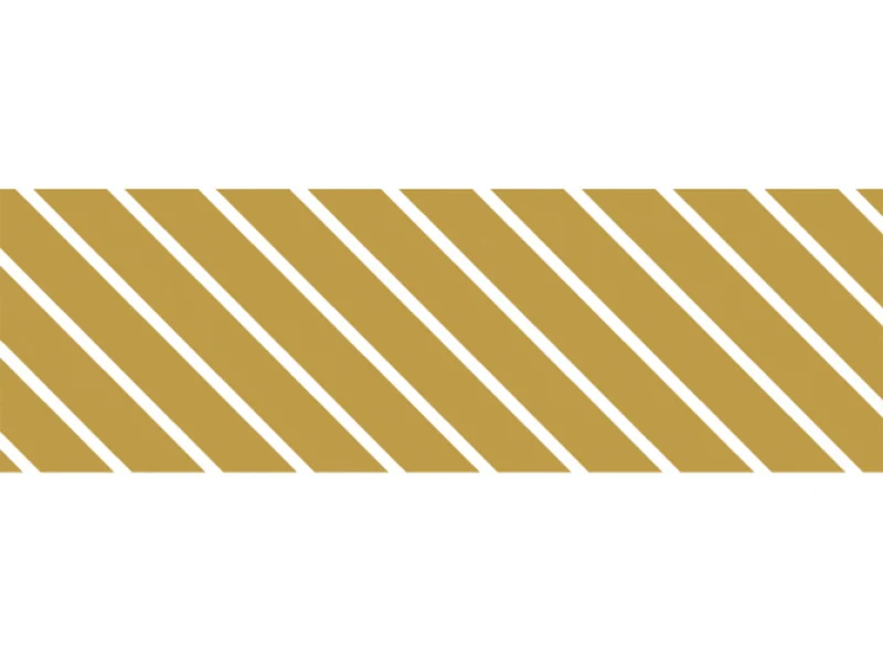 Masking tape washi motif - Rayures fines dorées