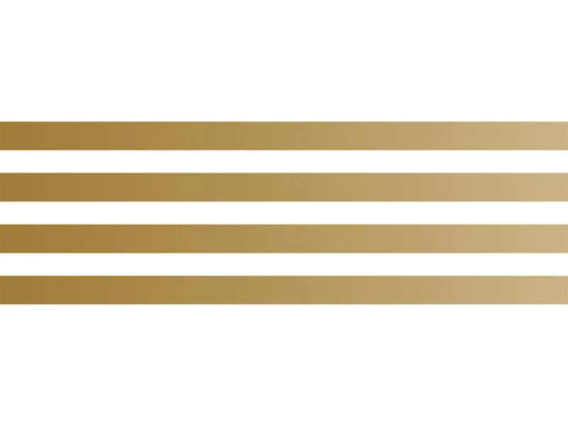 Masking tape washi motif - Lignes dorées