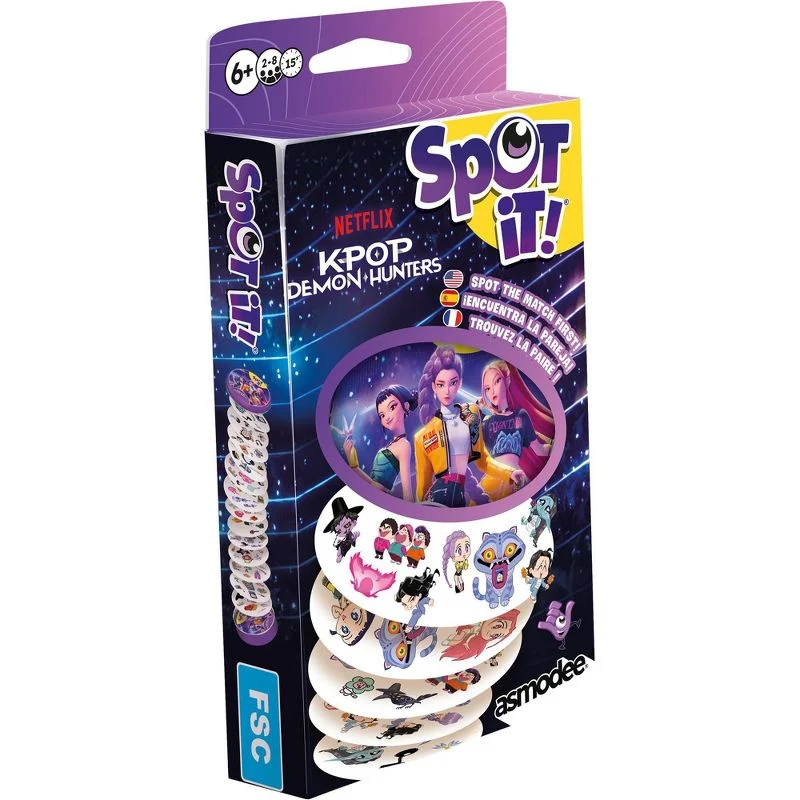 Spot It! K-Pop Demon Hunters Card Game