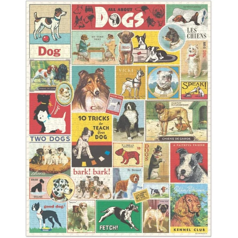 Vintage Dogs 1000 pc puzzle