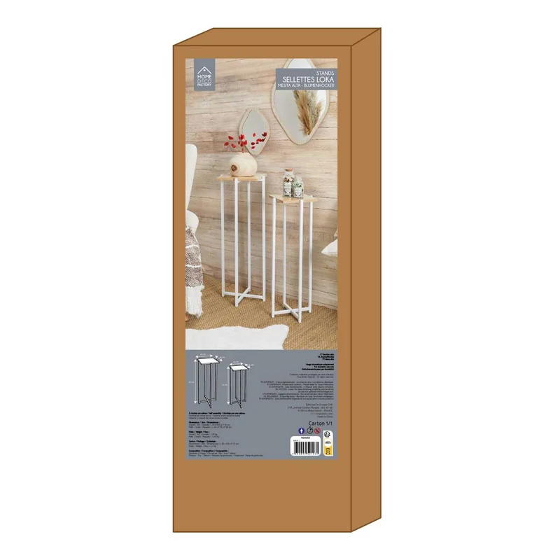 SELLETTE BLANC LOKA - LOT DE 2
