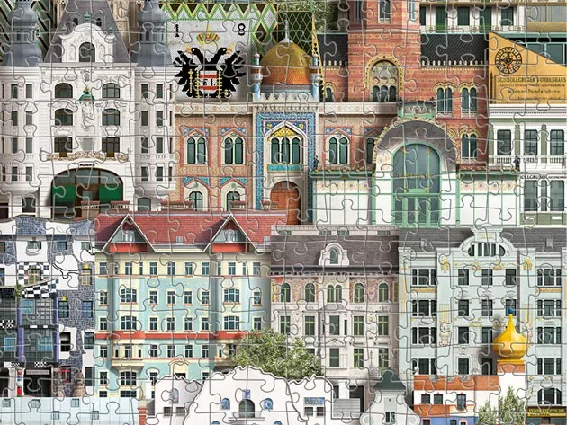 Puzzle 1000 pièces - Vienne (Wien) - Martin Schwartz