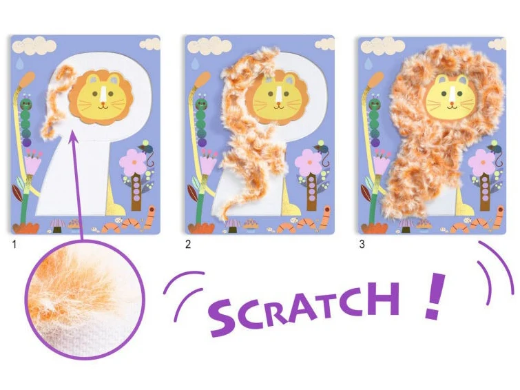 Laine et scratch - Tout poilus ! - Djeco