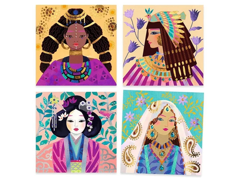 Tableaux à métalliser - Parures précieuses - Djeco