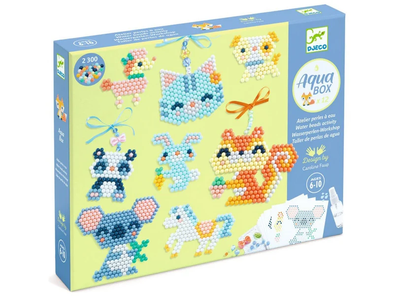 Coffret Atelier perles à eau - Aqua box Fourrures - Djeco