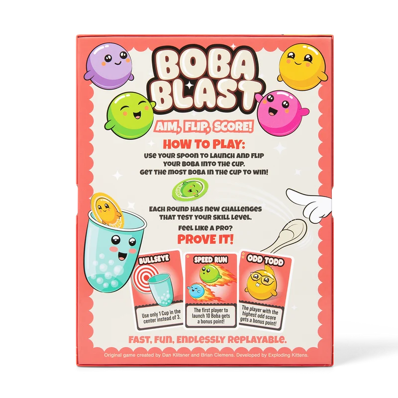 Boba Blast Party Board Game BOBA Blast
