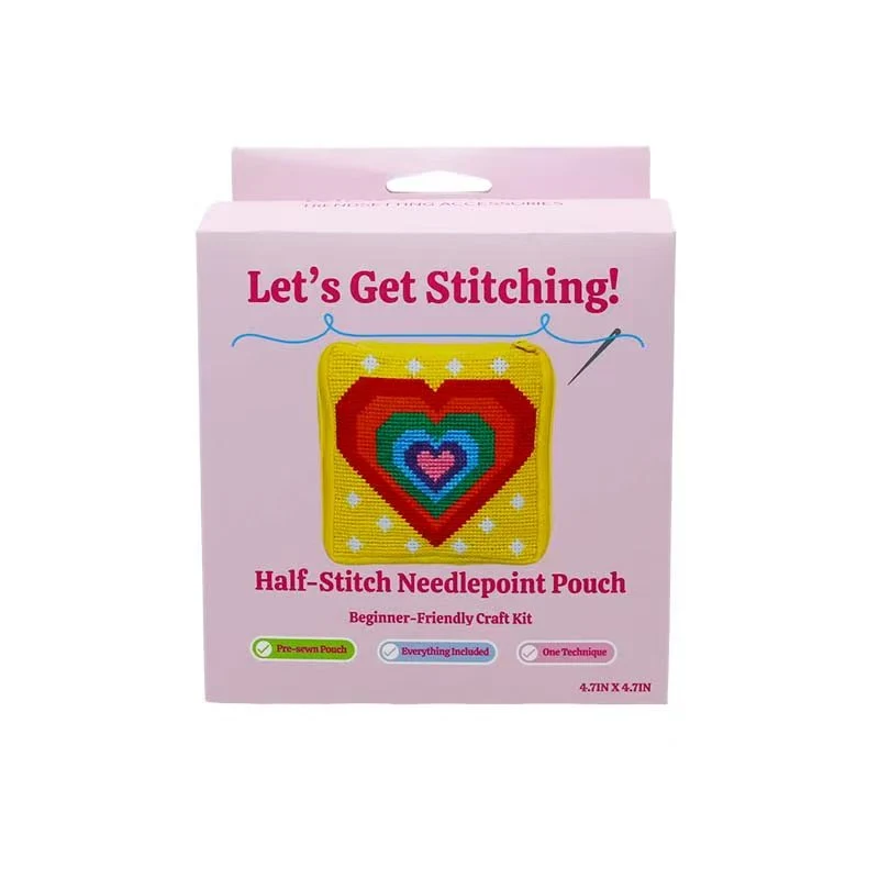 Heart Needlepoint Bag Kit