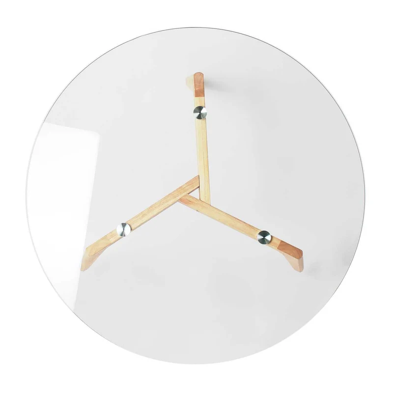TABLE RONDE EN VERRE DIAM 80CM