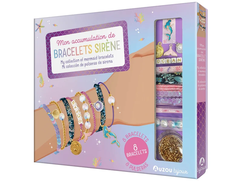Mon accumulation de bracelets sirène - Auzou