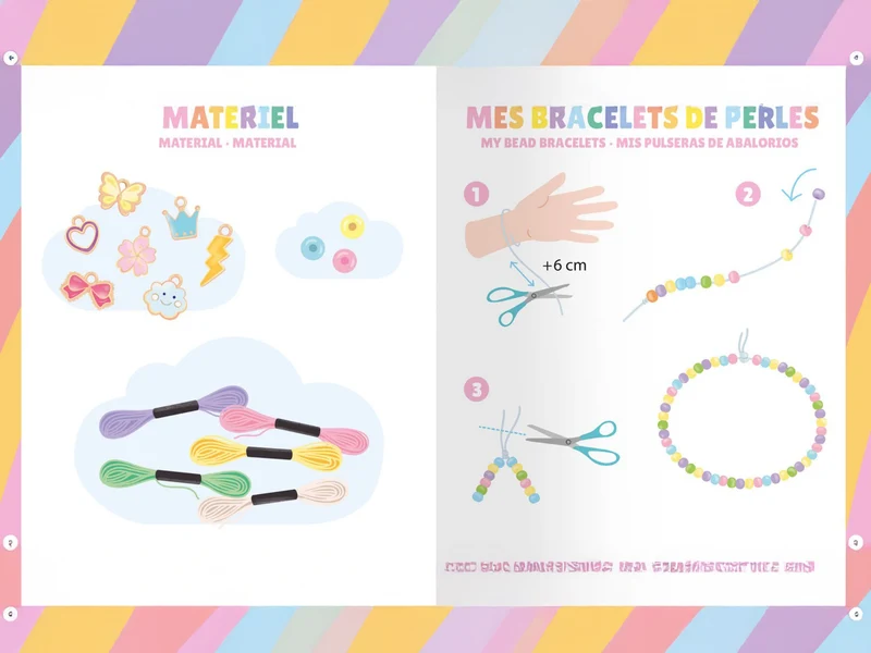 Mes bijoux arc-en-ciel - Bracelets colorés - Auzou
