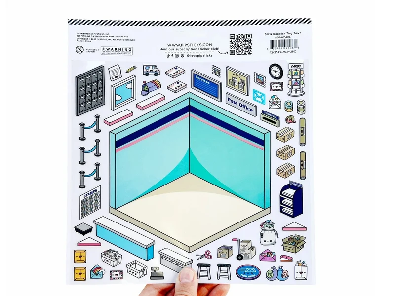Stickers Tinytown Atelier créatif & bureau de poste (DIY & Dispatch) - Pipsticks