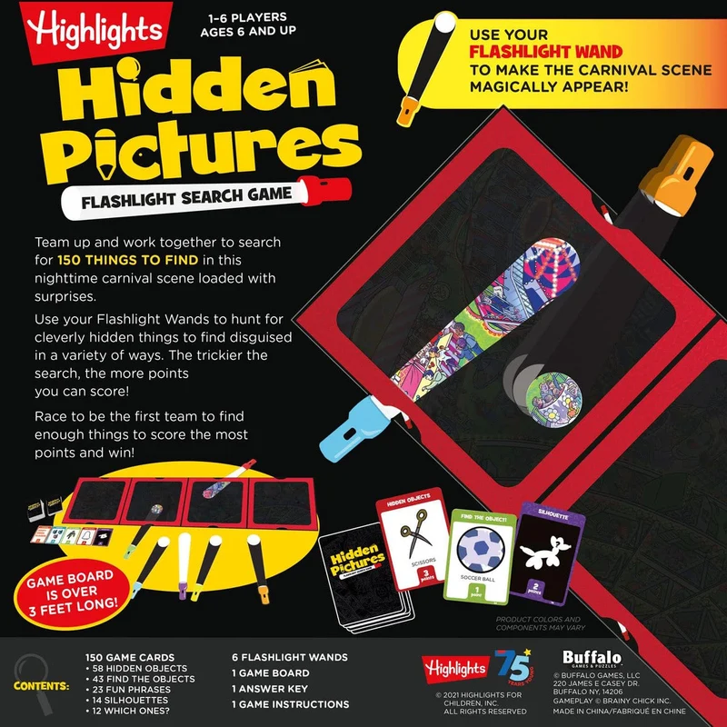 Highlights Hidden Pictures Flashlight Search Game