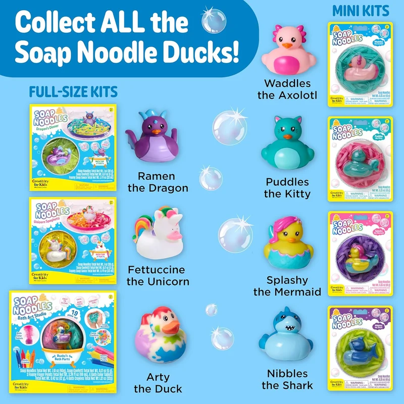 Creativity for Kids Soap Noodles Dragon's Dinner Bath Toy Set