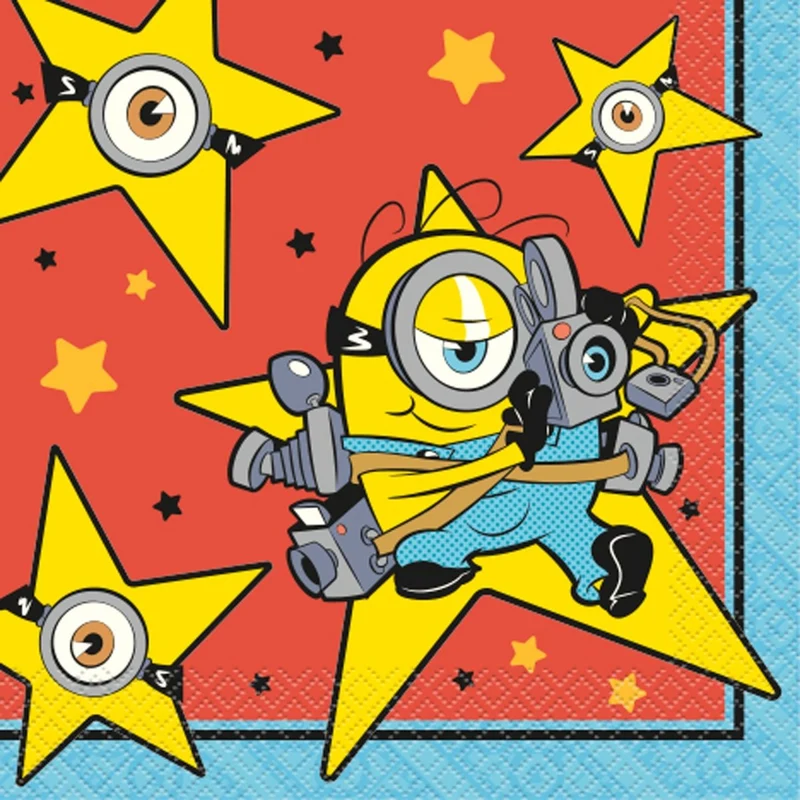 Minions Birthday Party Large Lunch Napkins, 16 Count