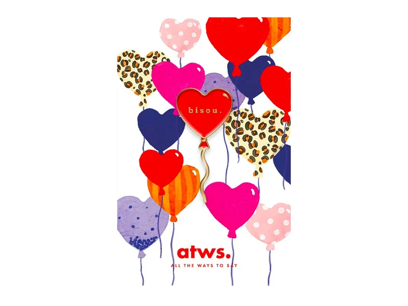 Pin's Coeur Bisou - ATWS
