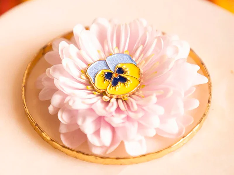 Pin's 3 fleurs Flowers - ATWS