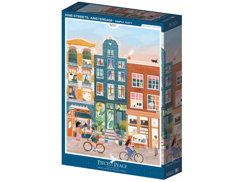 Puzzle Neuf Rues, Amsterdam 500 pièces - Pieces & Peace