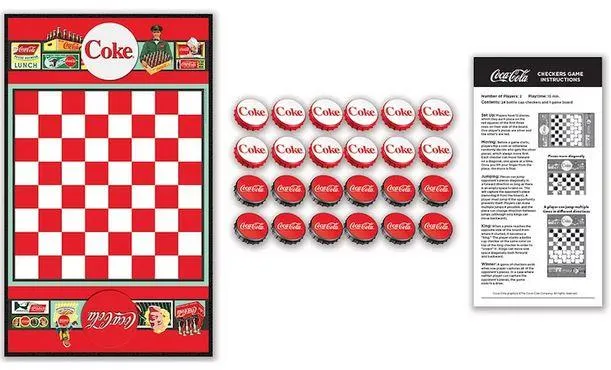 Coca-Cola Checkers Collectible Set - Jeu de dames à collectionner