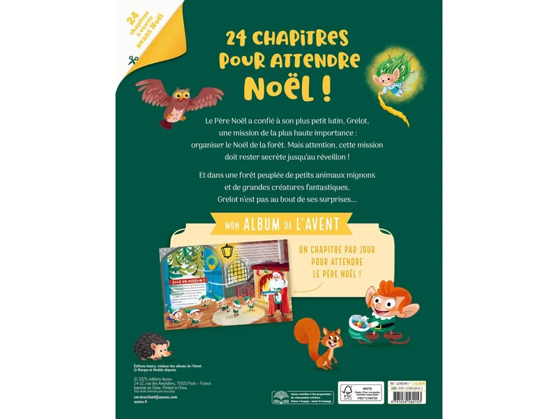 Mon album de l'Avent - Le Noël de la Forêt - Auzou