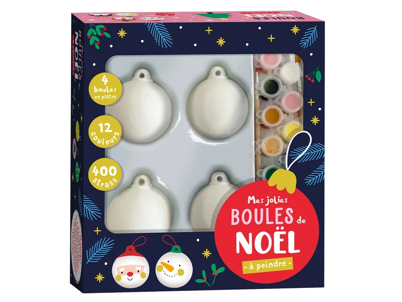 Mes jolies boules de Noël à peindre - 1 2 3 Soleil