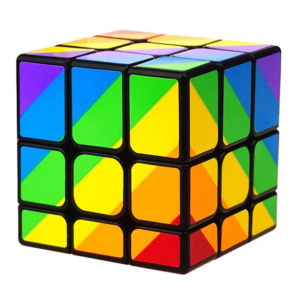 Cube Rubik Arc-en-ciel.