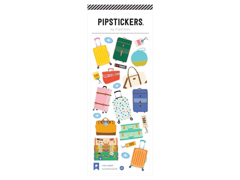 Stickers Valises colorées (Lively Luggage) - Pipsticks