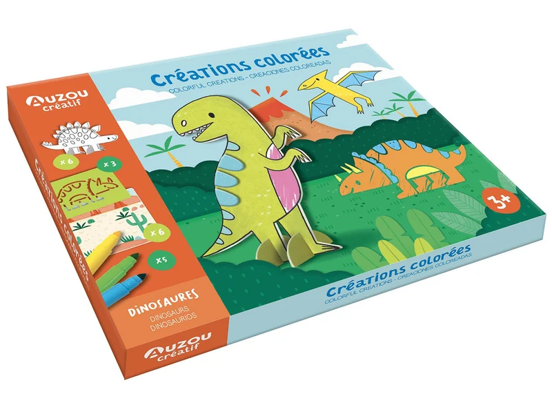 Créations Colorées - Dinosaures - Auzou