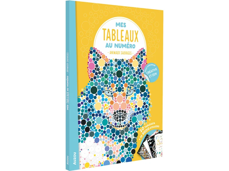 Mes tableaux au numéro - Animaux sauvages - Auzou