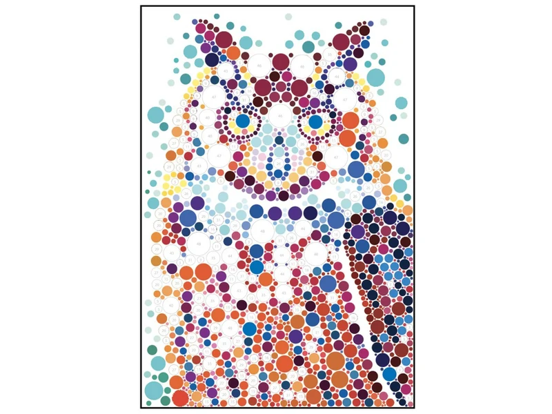 Mes tableaux au numéro - Animaux sauvages - Auzou