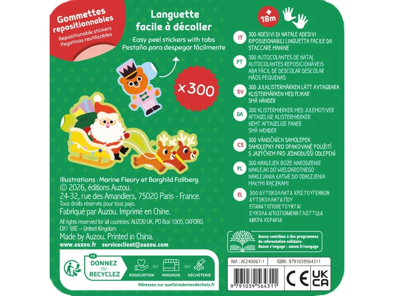 300 gommettes de Noël - Auzou