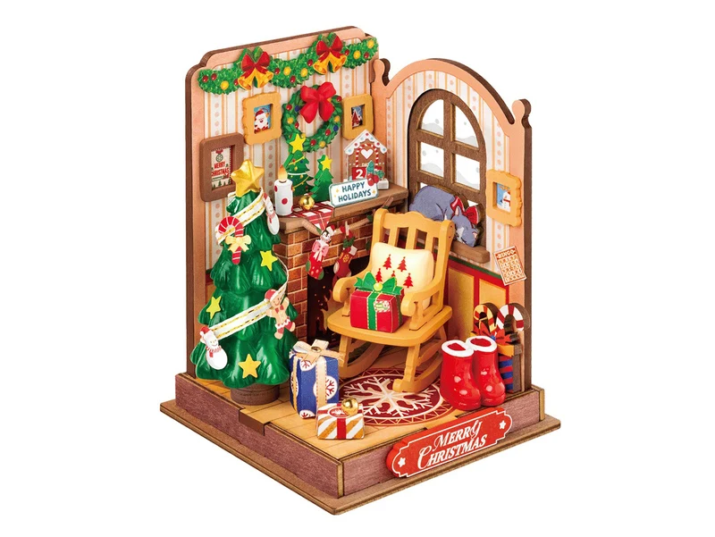 Pièce miniature - Cheminée de Noël (Christmas Fireplace) - Rolife