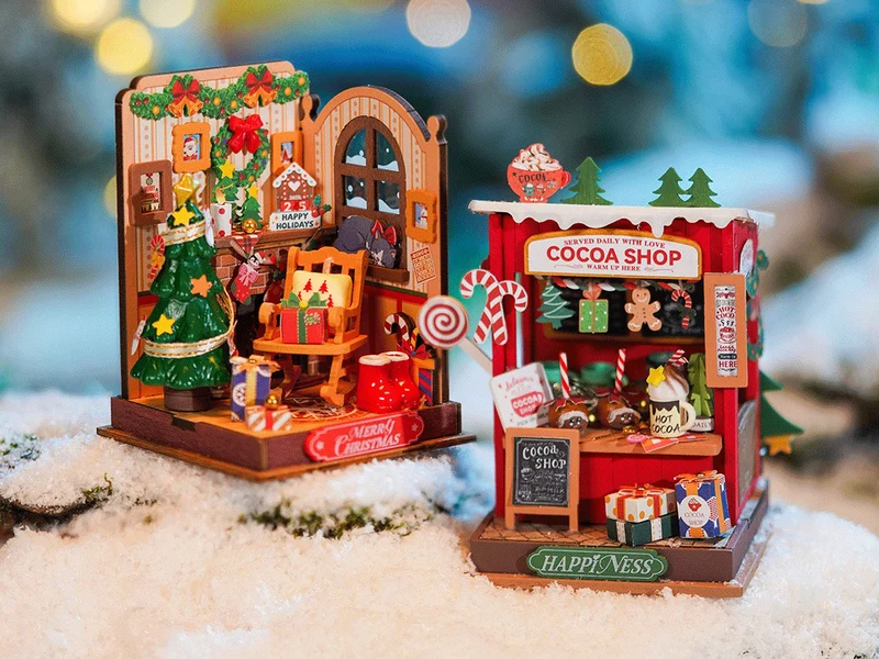 Pièce miniature - Cheminée de Noël (Christmas Fireplace) - Rolife