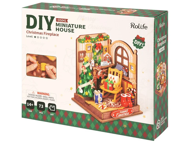 Pièce miniature - Cheminée de Noël (Christmas Fireplace) - Rolife
