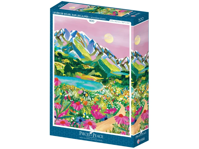 Puzzle Lever de Soleil Alpes 500 pièces – Pieces & Peace