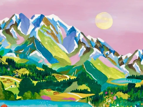 Puzzle Lever de Soleil Alpes 500 pièces – Pieces & Peace