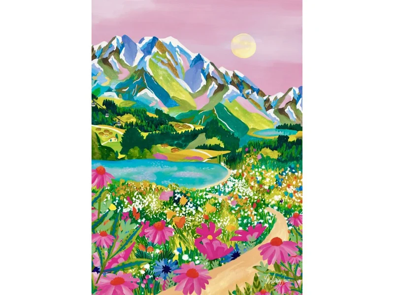Puzzle Lever de Soleil Alpes 500 pièces – Pieces & Peace