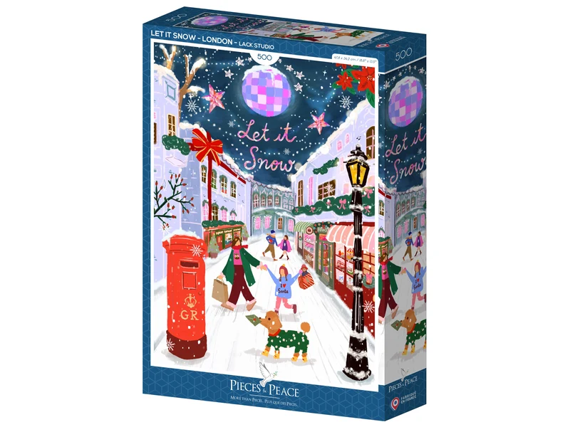 Puzzle Let It Snow Londres 500 pièces – Pieces & Peace