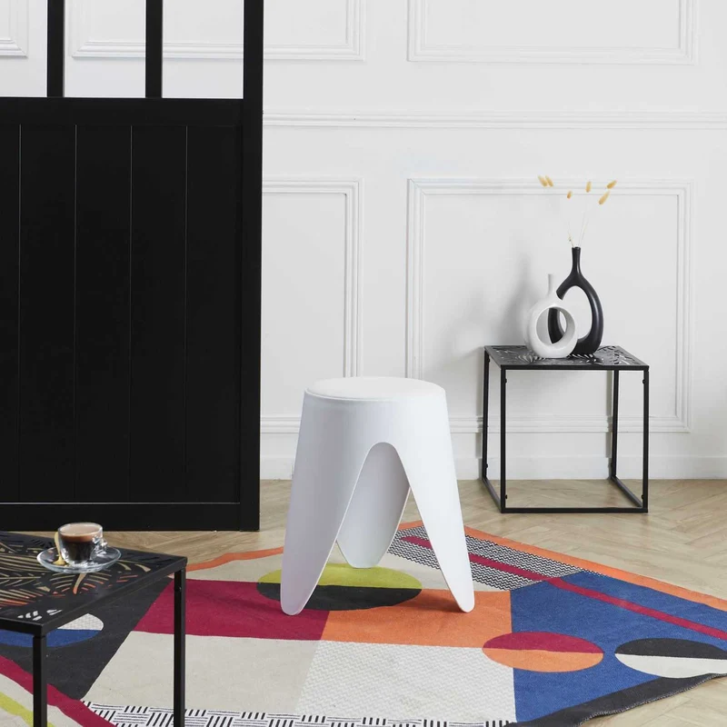 TABOURET EVE BLANC