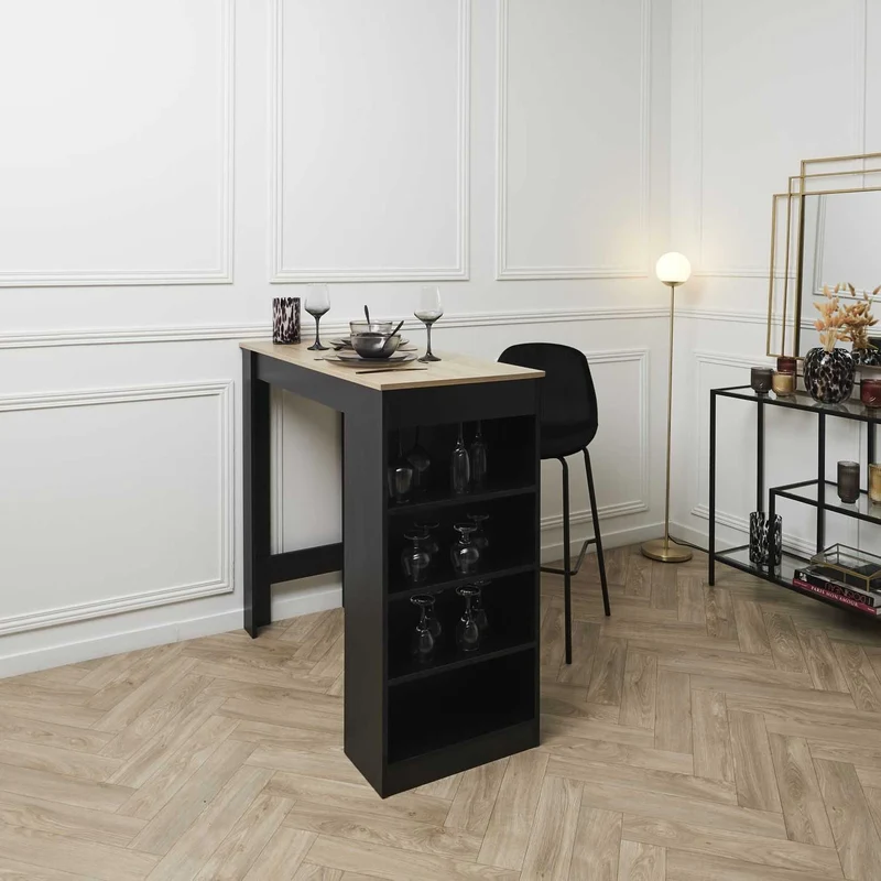 CHAISE DE BAR GIULIA NOIR