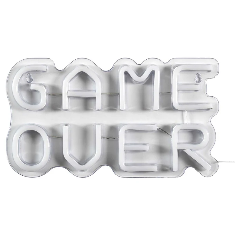 LAMPE LED EFFET NEON GAME OVER USB