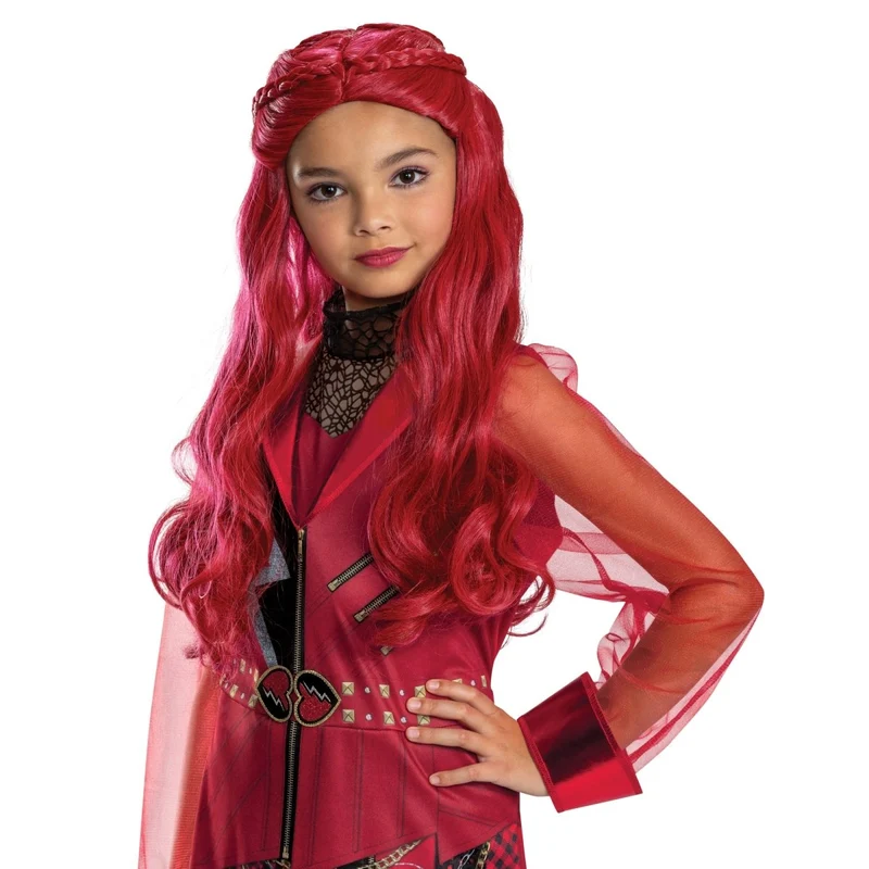 Descendants Red Classic Wig for Kids, Disney