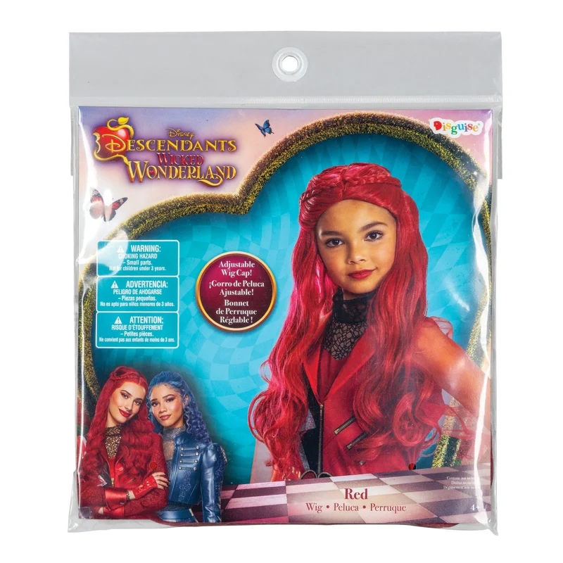 Descendants Red Classic Wig for Kids, Disney