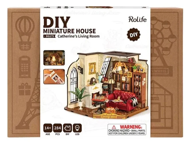 Pièce miniature - Le Salon de Catherine (Catherine’s Living Room) - Rolife