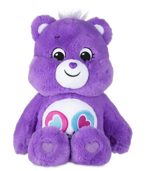 Care Bears Plush Share Bear (Purple Lolipops) - Peluche (sucettes violettes)
