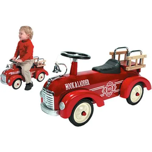 Metal Speedster Firetruck (Montreal, In-Store or Pickup ONLY) / Camion de pompiers